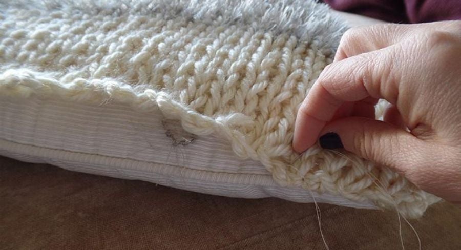 Cojines para la decoración de otoño: procedimiento