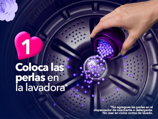 Paso 1: coloca las perlas en la lavadora