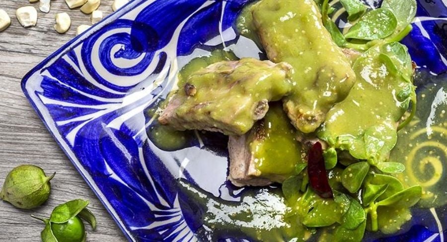 Costillas de cerdo en salsa verde