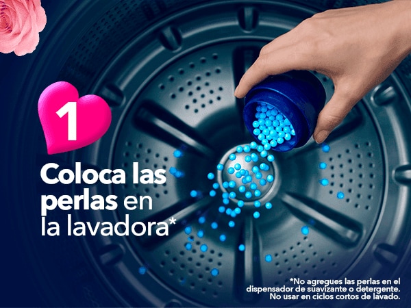 Paso 1: coloca las perlas en la lavadora