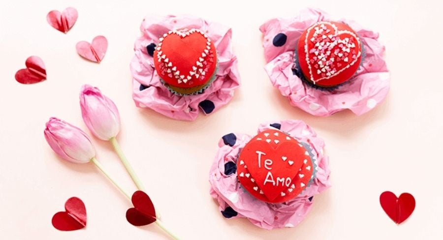 Cupcakes para el 14 de febrero