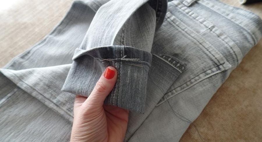 trucos de costura fácil para arreglar un pantalón