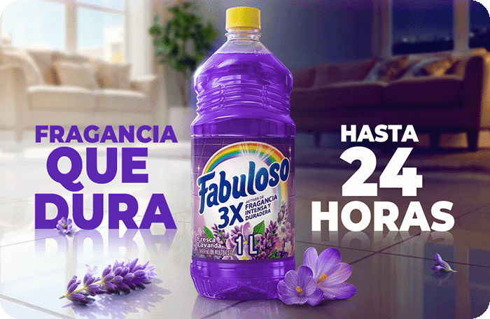 No necesita enjuagarse y puede utilizarse en todas las superficies de tu hogar, como pisos, paredes, cocina y baño