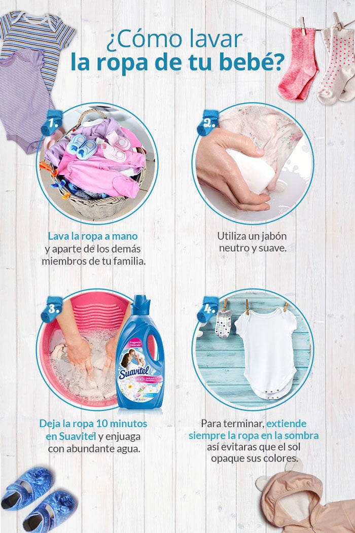 ¿Cómo lavar la ropa de bebé en casa? 