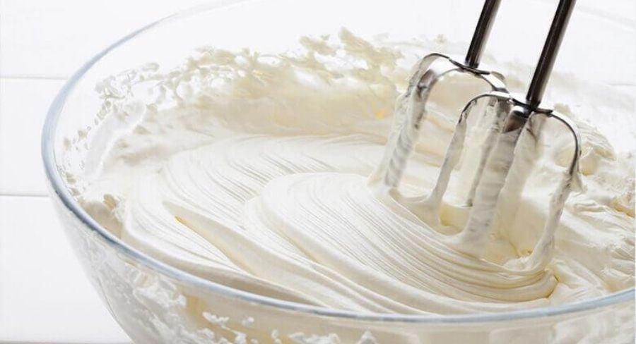 Mousse de chocolate blanco: proceso