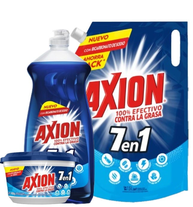 Axion 7 en 1 con bicarbonato de sodio