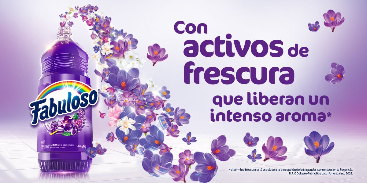 Fabuloso® Fresca Lavanda. Fragancia concentrada, intensa y duradera