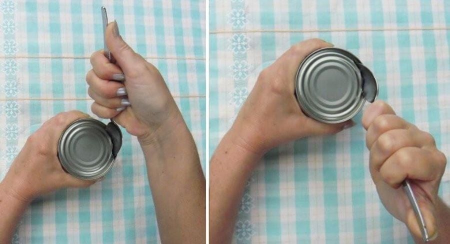 imagenes de una cuchara abriendo una lata