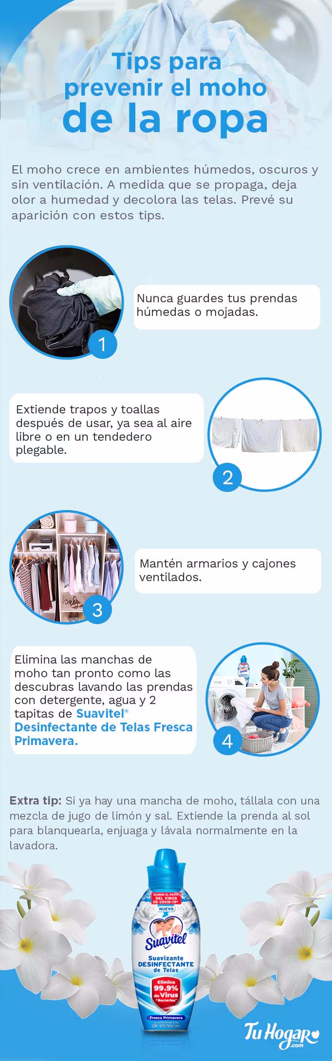 Cómo quitar el moho de la ropa?