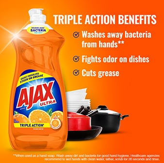 Easily removes the most stubborn grease and unpleasant odors, while leaving a pleasant lemon scent on your dishes.