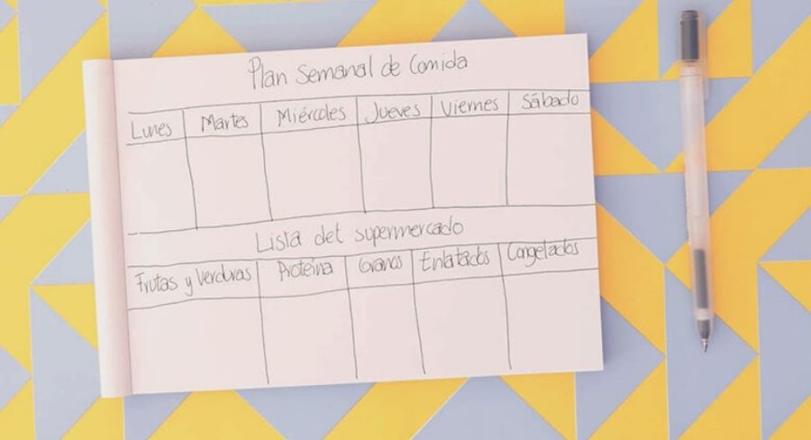 plan semanal de comida