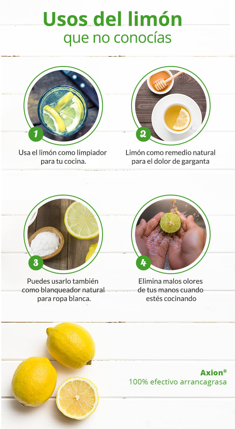 infografía usos del limón