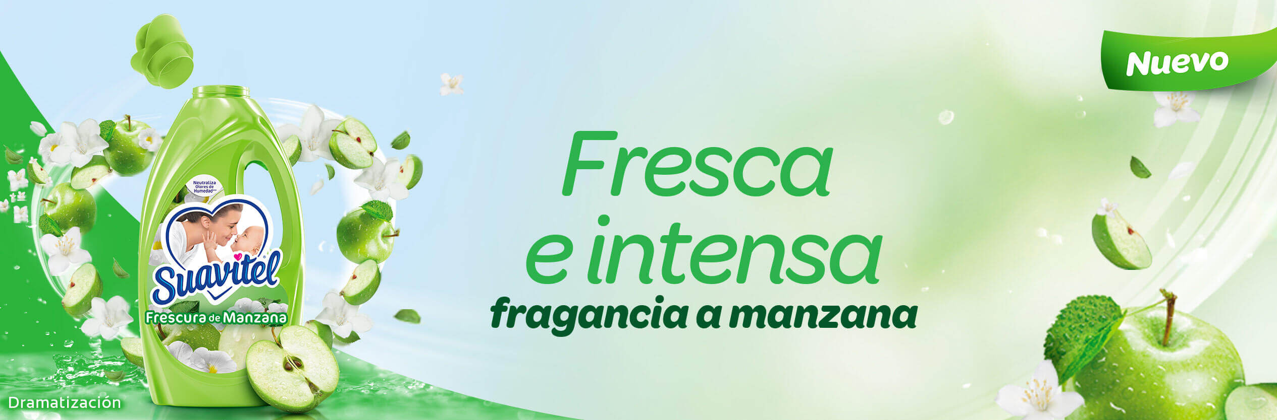 Suavitel fresca e intensa fragancia a manzana