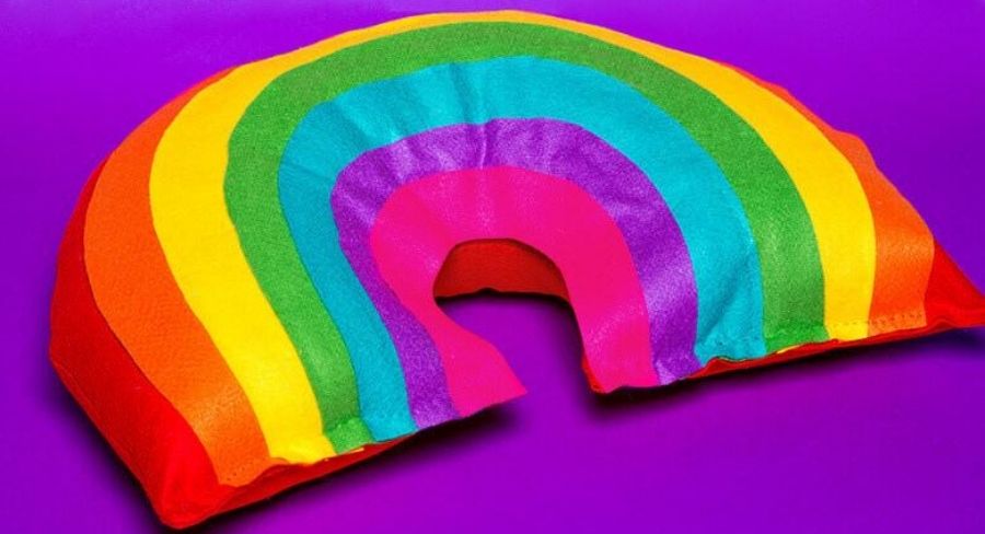 cojin de arcoiris