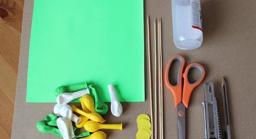 materiales sobre un escritorio