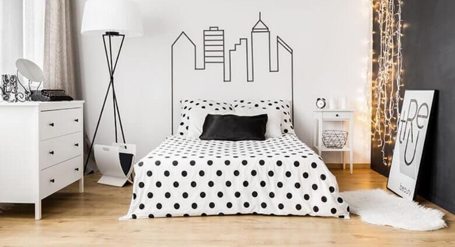 Ideas para pintar un cuarto: dibujo en las paredes