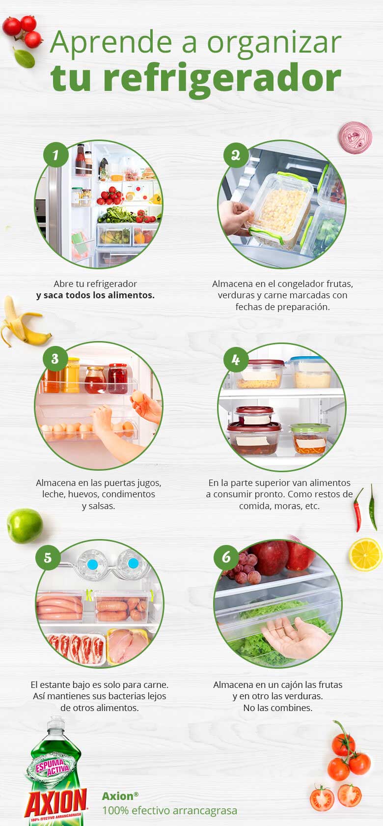 aprende a organizar tu refrigerador