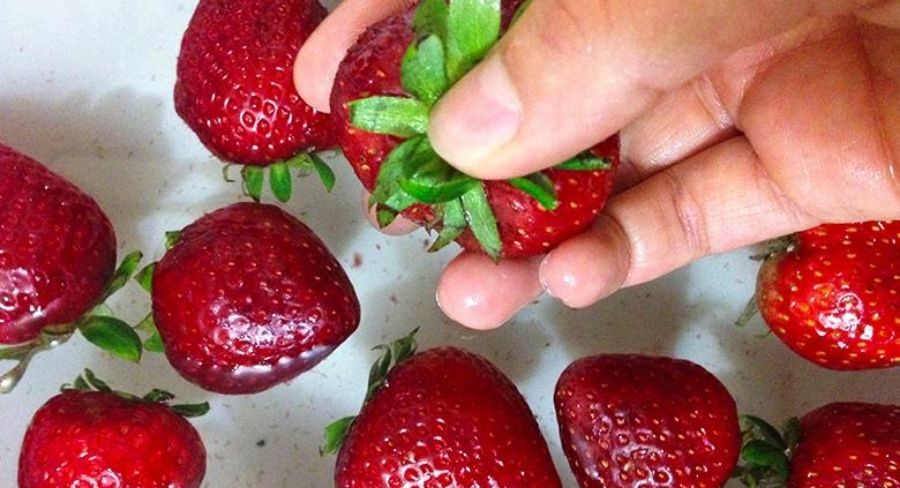 Desinfectar fresas en casa