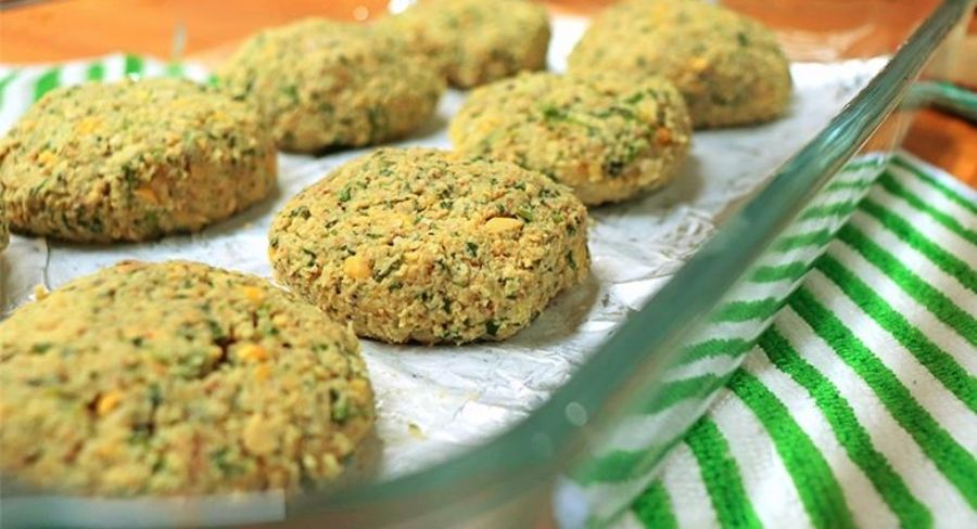 meter al horno los falafel