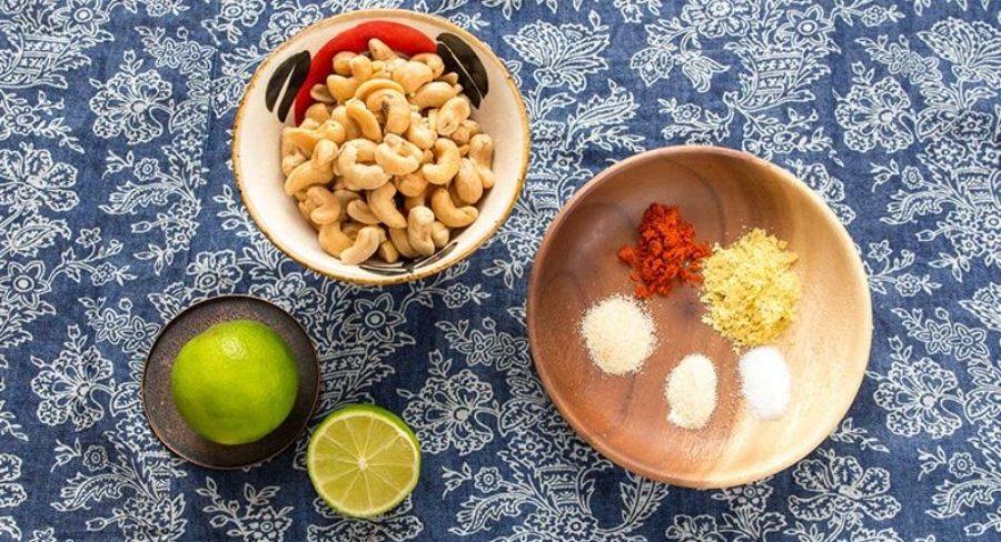 Ingredientes de Queso para nachos vegano 