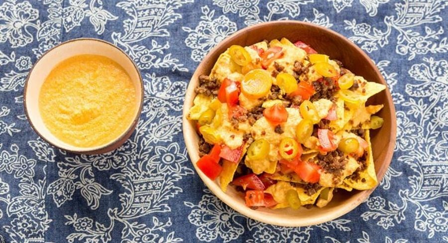 Queso para nachos vegano 