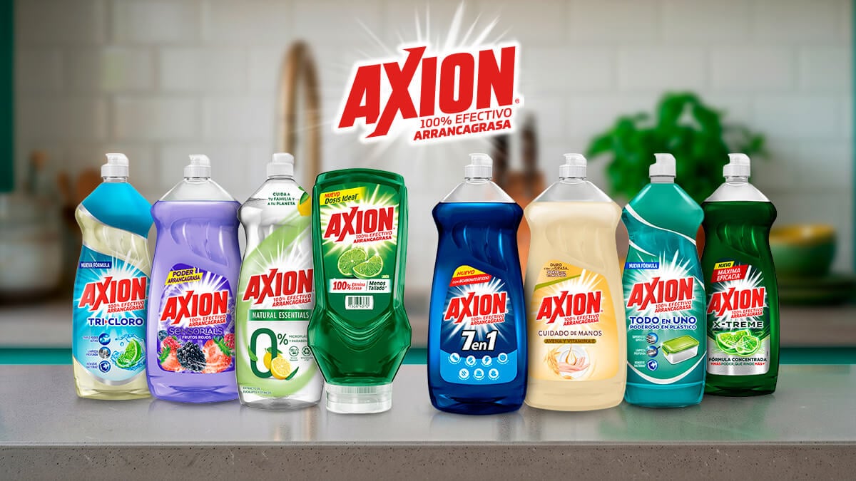 tu hogar axion elimina grasa  con menos restregado