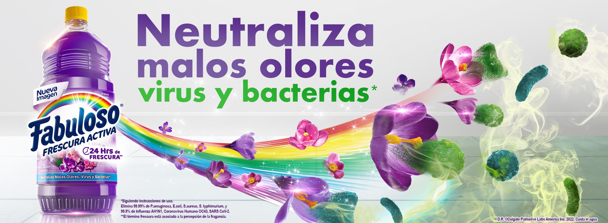 Fabuloso® Fresca Lavanda. Fragancia concentrada, intensa y duradera