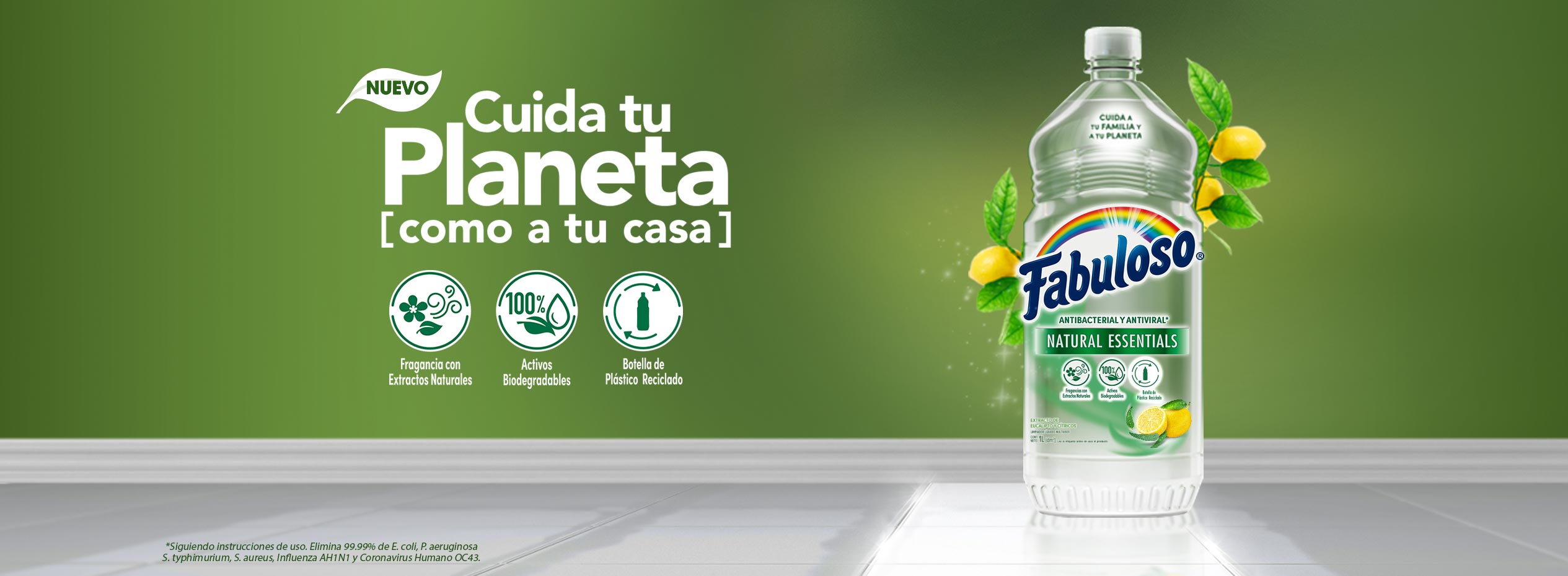 Fabuloso® Naturals, Cuida tu planeta como a tu casa