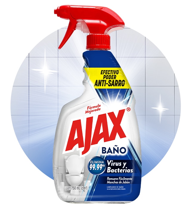 Beneficios del limpiador de baños Ajax