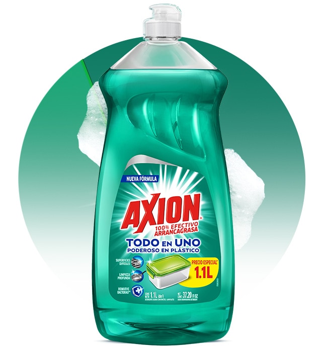 Axion - Todo en uno - Poderoso en plástico | 1.1 litros 
