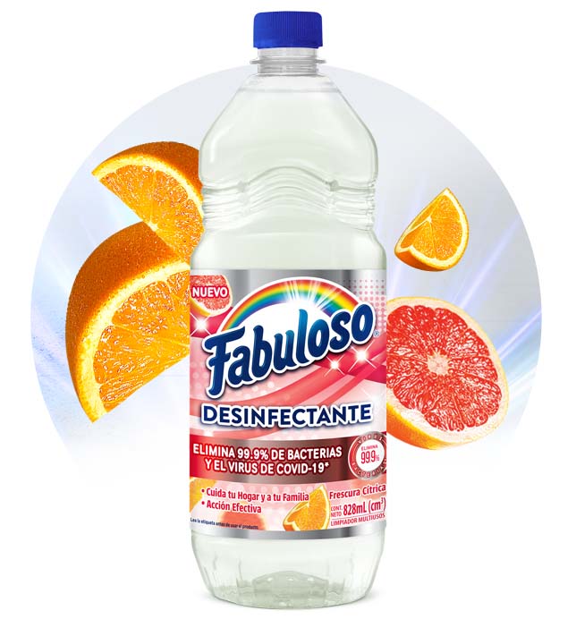 Fabuloso - Desinfectante - Frescura cítrica | 828ml.