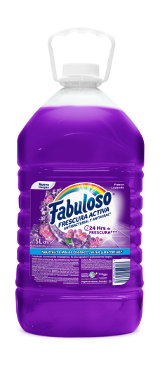 Fabuloso® Frescura Activa Antibacterial y Antiviral | Fresca Lavanda | 5 litros