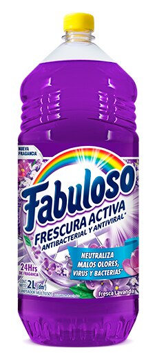 Fabuloso® Frescura Activa Antibacterial y Antiviral | Fresca Lavanda | 2 litros