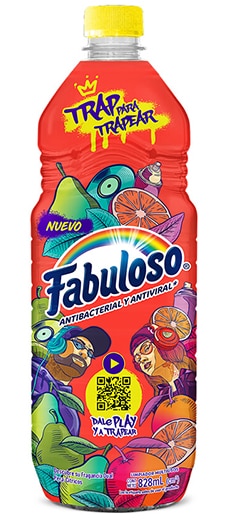 Fabuloso Trap para Trapear 828 ml Botella Roja