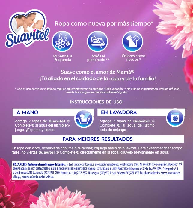 Suavitel - Complete - Flor de primavera | Instrucciones de uso 