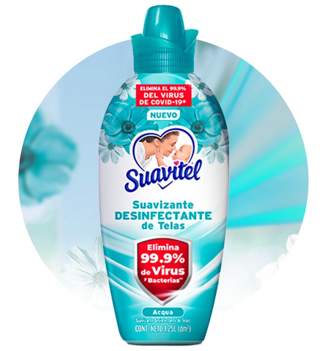 Suavitel - Desinfectante de telas - Acqua | 1.25 litros 
