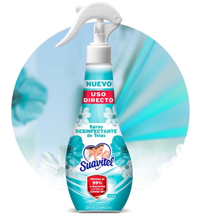 Suavitel - Desinfectante de telas - Acqua | 350ml. 