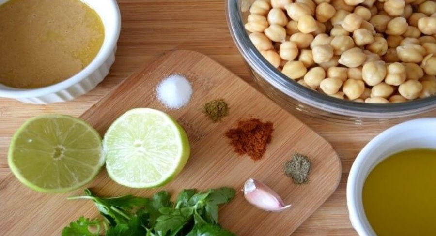 hummus de garbanzos en minutos