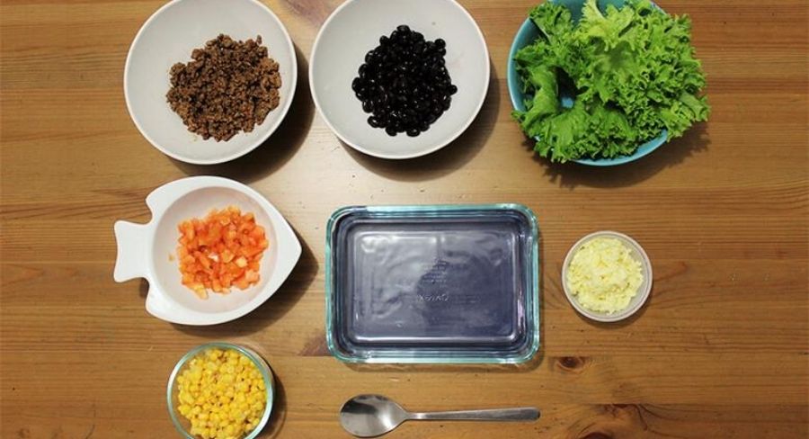 ensalada para llevar al trabajo