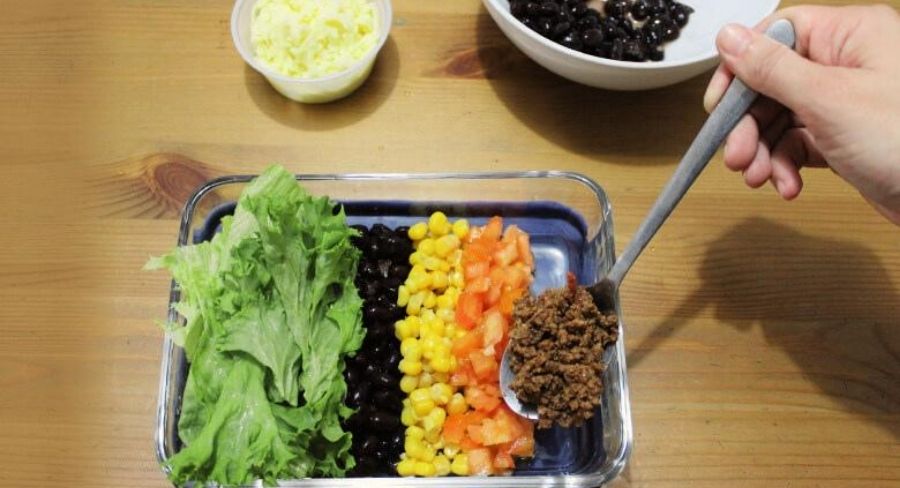 ensalada para llevar al trabajo