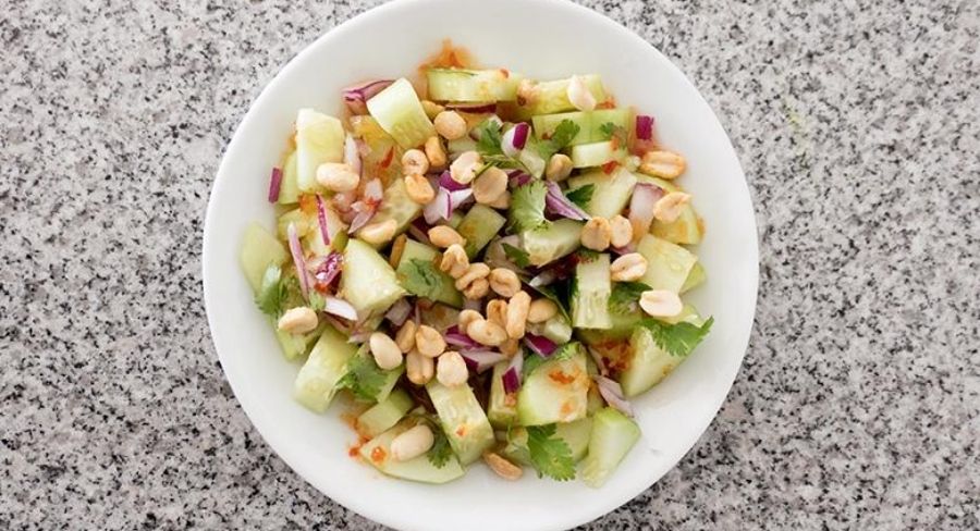 ensalada tailandesa de pepino