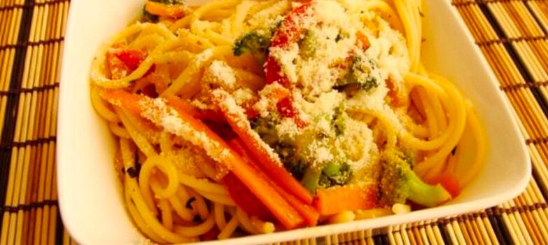 Receta de pasta vegetariana, rápida y saludable 