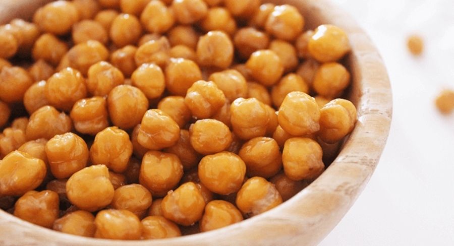 Receta de snack saludable con garbanzos