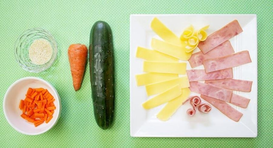 Ingredientes sushi de pepino cohombro