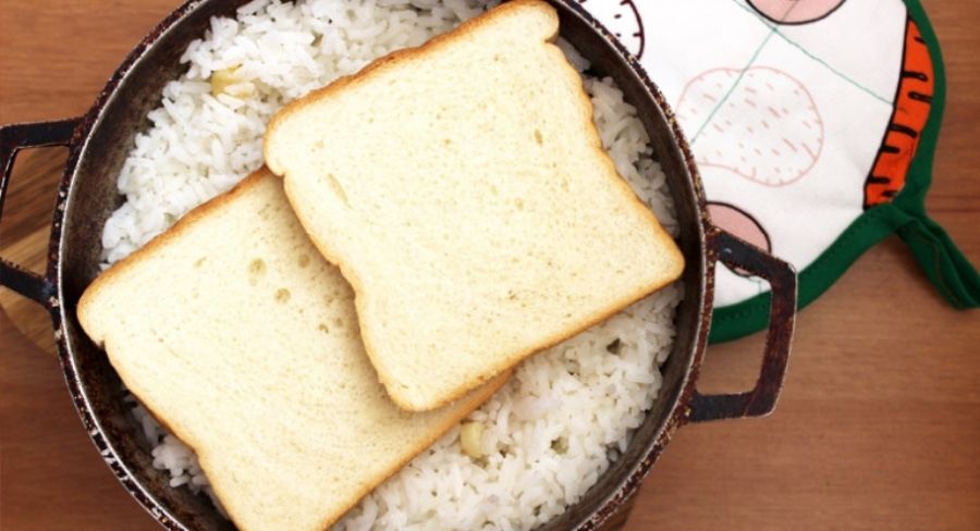 elimina el olor ahumado del arroz quemado