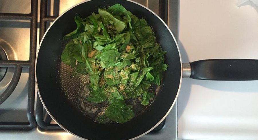 receta de pasta con camarones, vegetales y crema ácida
