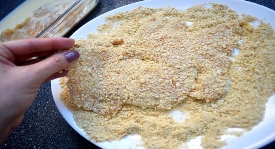 milanesa de pollo
