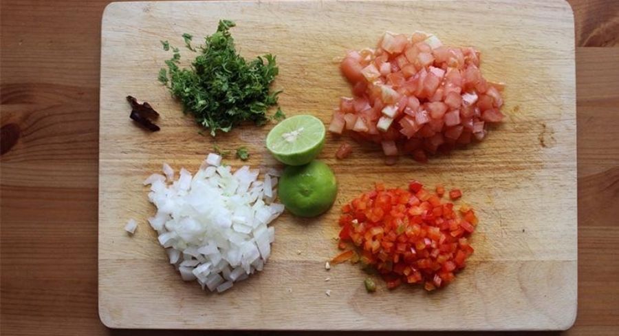 Ingredientes para nachos mexicanos