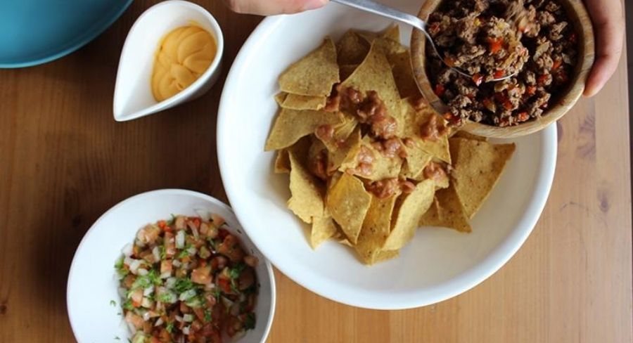 nachos mexicanos hechos en casa