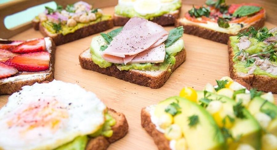 tostadas para cenas diferentes